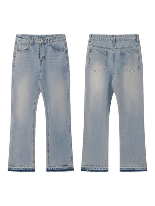 Flared Jeans Washed Blue