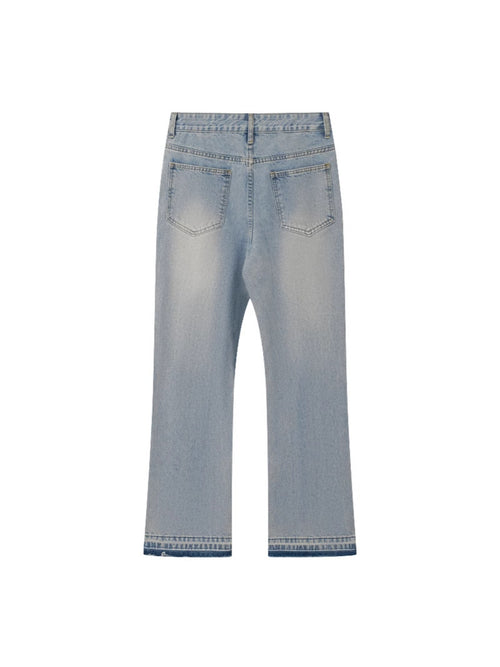 Flared Jeans Washed Blue