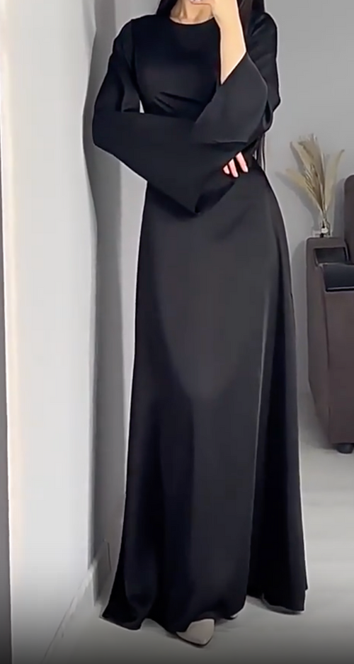 Eclové Satin Maxikleid