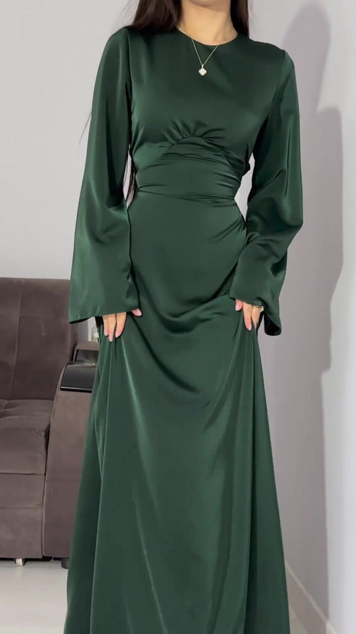 Eclové Satin Maxikleid
