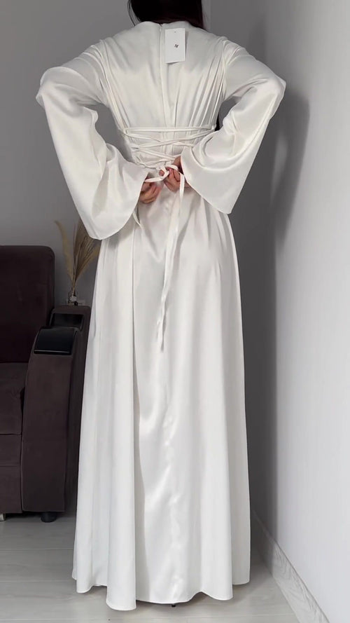 Eclové Satin Maxikleid