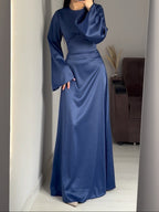 Eclové Satin Maxikleid