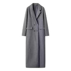 Long grey wool coat
