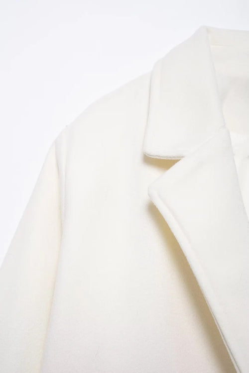 Cream wool coat