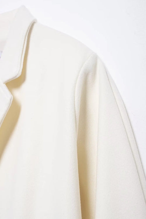 Cream wool coat