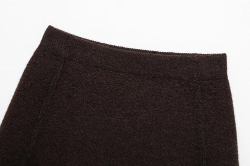 Cardigan mit Rock Braun