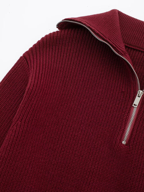 Eclové Knitted Half-Zipper