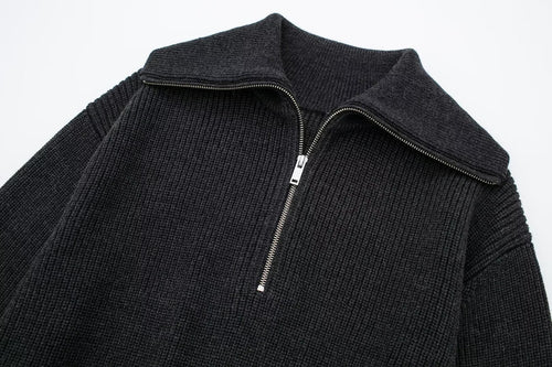 Eclové Knitted Half-Zipper