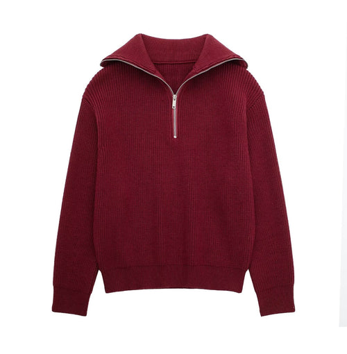 Eclové Knitted Half-Zipper