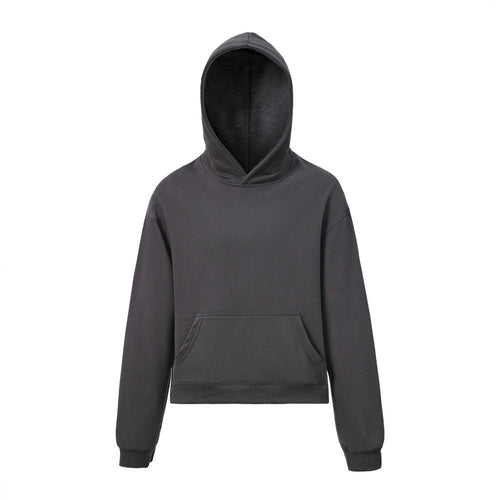 Cropped Fit Basic Hoodie