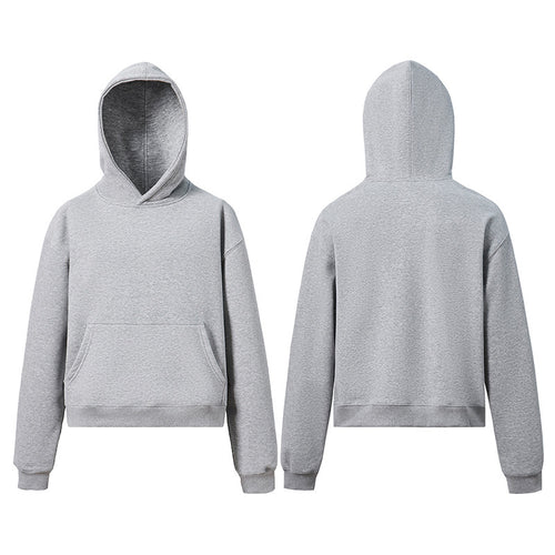 Cropped Fit Basic Hoodie