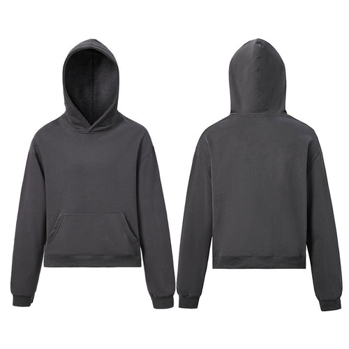 Cropped Fit Basic Hoodie