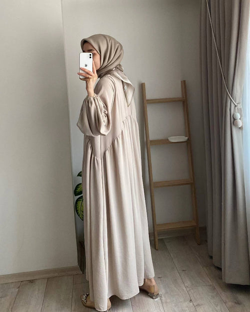 Abaya mit hängenden Ärmeln