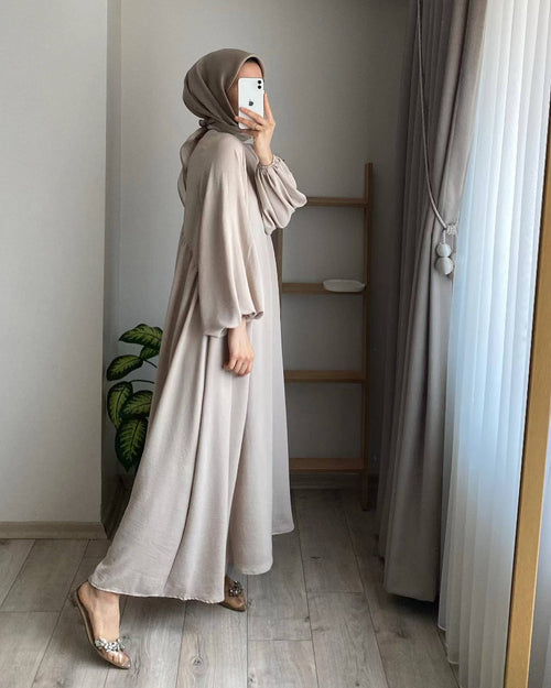 Abaya mit hängenden Ärmeln