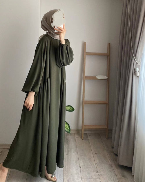 Abaya mit hängenden Ärmeln