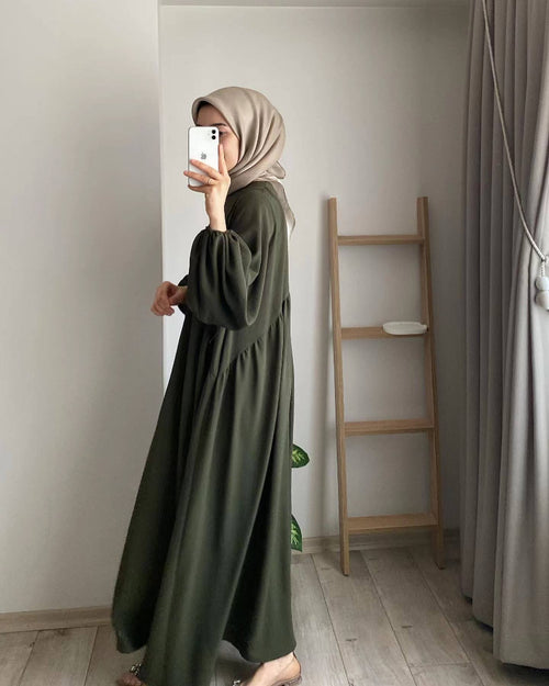 Abaya mit hängenden Ärmeln