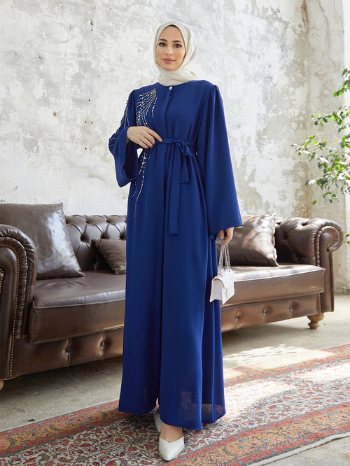 Elegante Abaya mit Steinen
