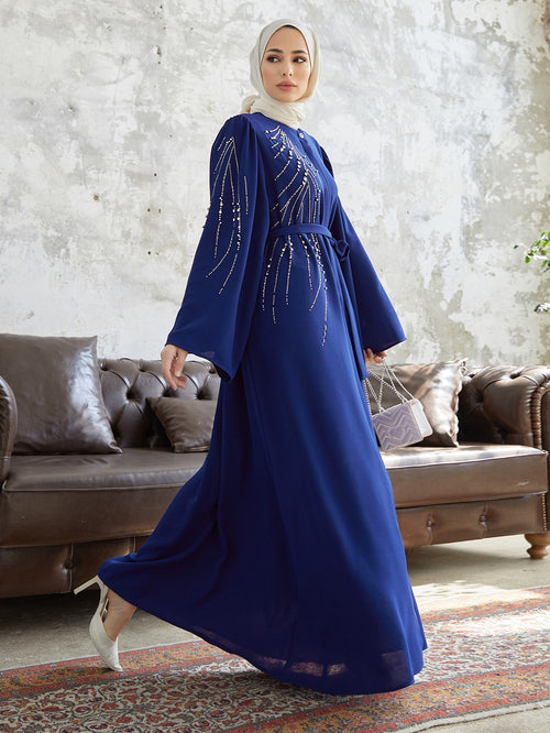 Elegante Abaya mit Steinen