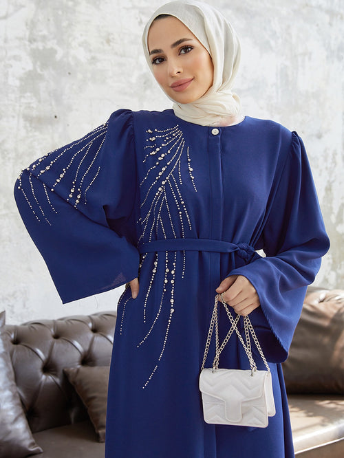 Elegante Abaya mit Steinen