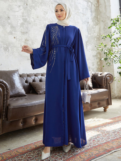 Elegante Abaya mit Steinen