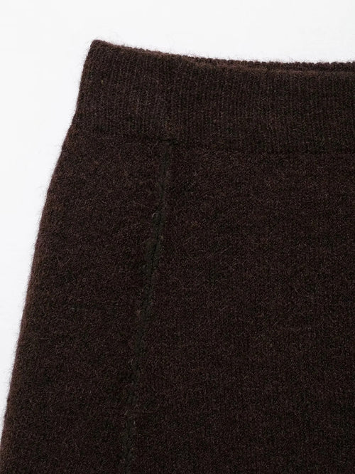 Cardigan mit Rock Braun