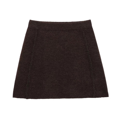 Cardigan mit Rock Braun