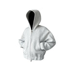 Eclové Cropped Zip Hoodie